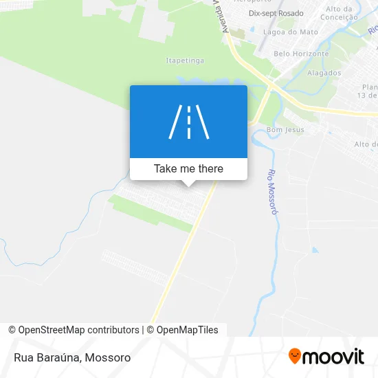 Rua Baraúna map