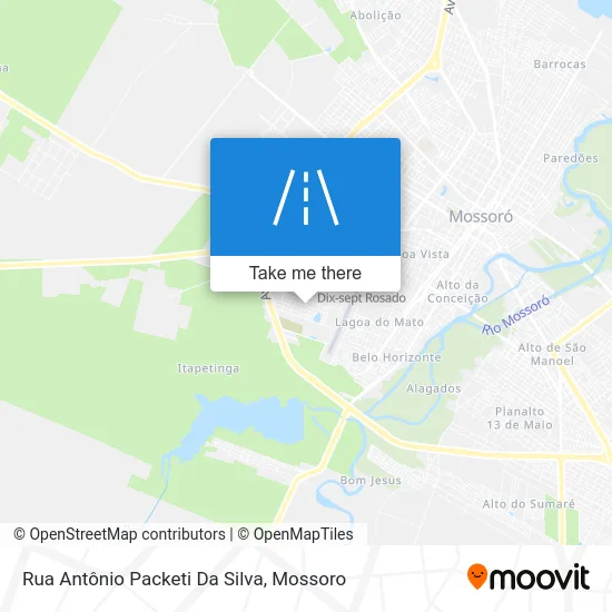 Rua Antônio Packeti Da Silva map