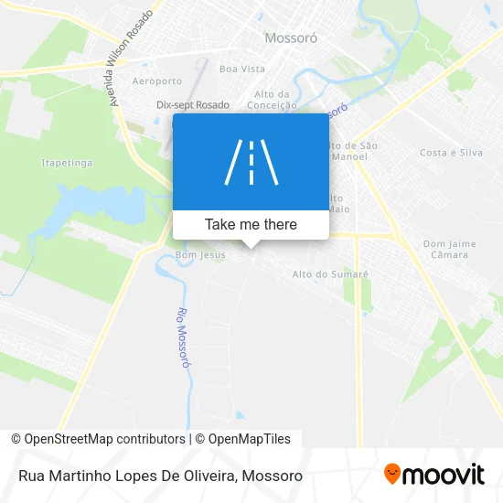 Rua Martinho Lopes De Oliveira map
