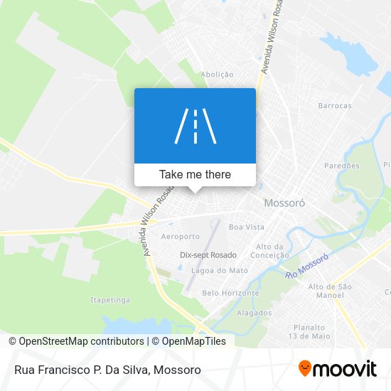 Rua Francisco P. Da Silva map