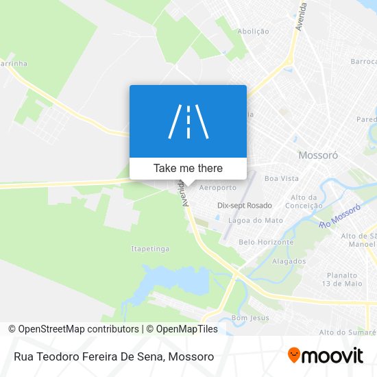 Rua Teodoro Fereira De Sena map