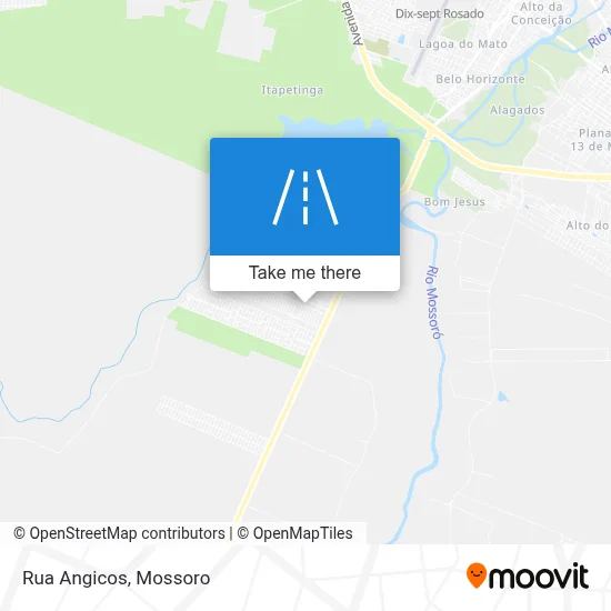Rua Angicos map