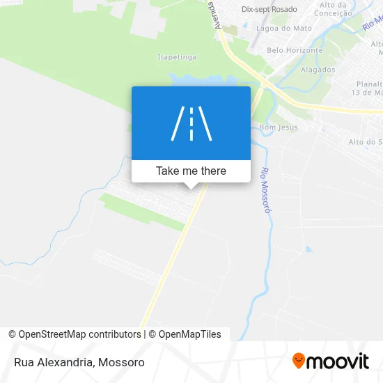Rua Alexandria map