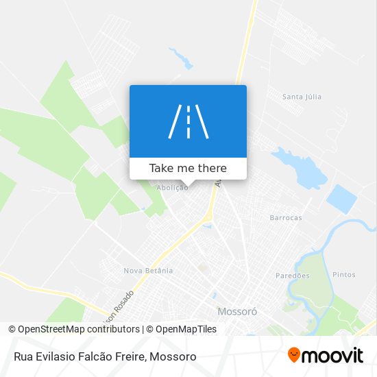 Mapa Rua Evilasio Falcão Freire