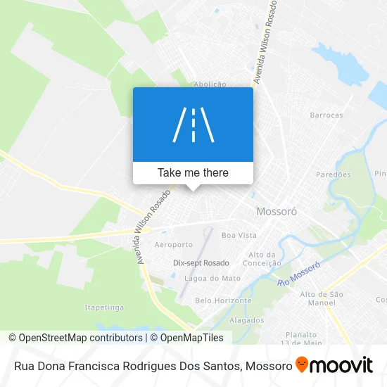 Rua Dona Francisca Rodrigues Dos Santos map