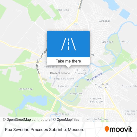Rua Severino Praxedes Sobrinho map