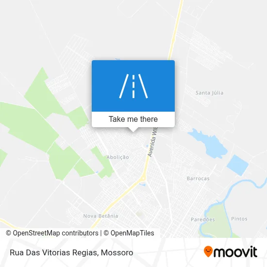 Rua Das Vitorias Regias map