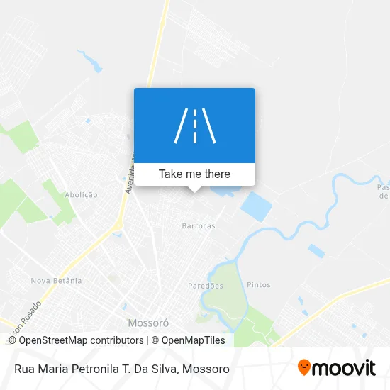 Rua Maria Petronila T. Da Silva map
