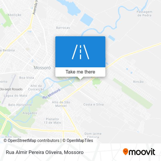 Rua Almir Pereira Oliveira map