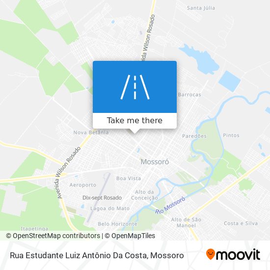 Mapa Rua Estudante Luiz Antônio Da Costa