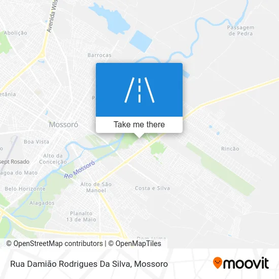 Rua Damião Rodrigues Da Silva map