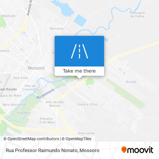 Mapa Rua Professor Raimundo Nonato