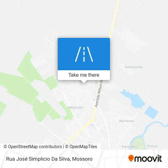 Rua José Simplicio Da Silva map