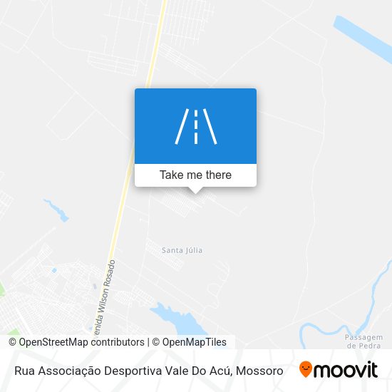 Rua Associação Desportiva Vale Do Acú map