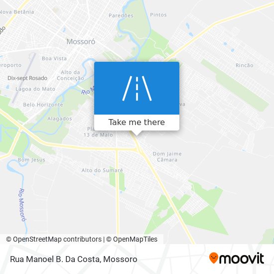 Mapa Rua Manoel B. Da Costa
