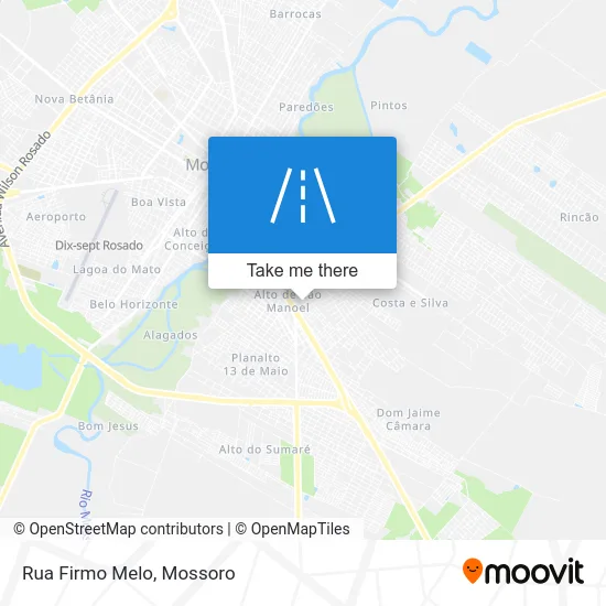 Rua Firmo Melo map