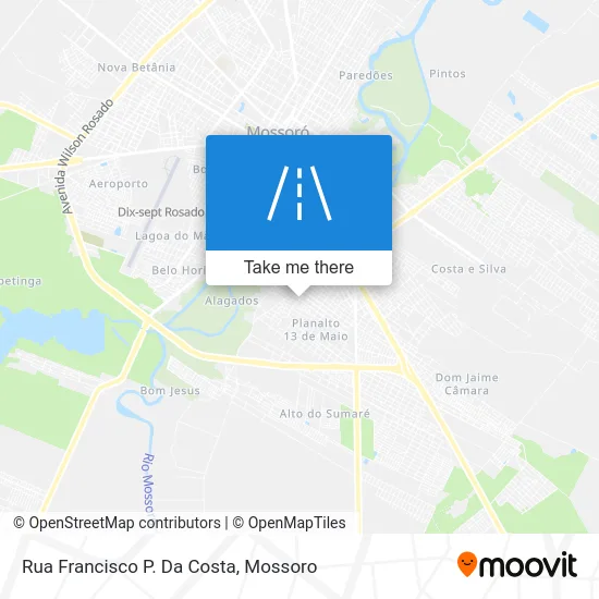 Rua Francisco P. Da Costa map