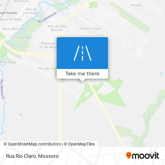 Mapa Rua Rio Claro