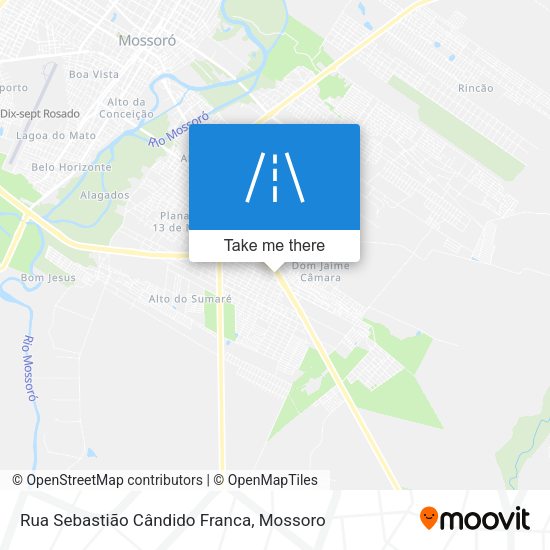 Rua Sebastião Cândido Franca map