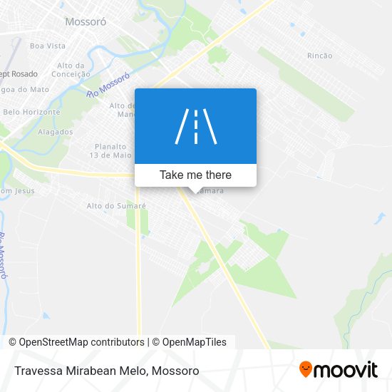 Travessa Mirabean Melo map