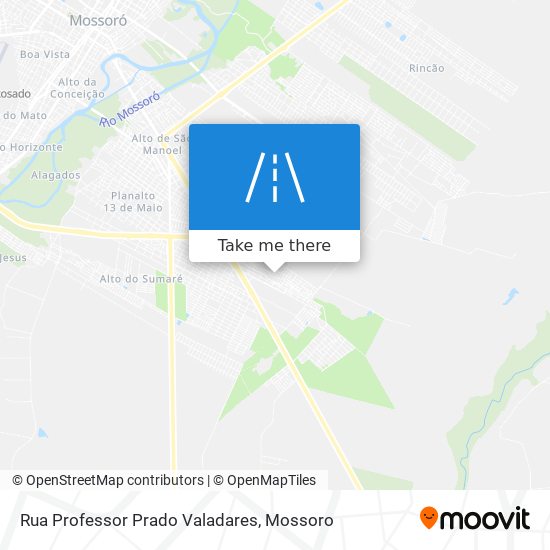 Mapa Rua Professor Prado Valadares