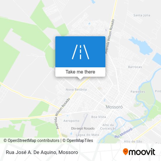 Rua José A. De Aquino map