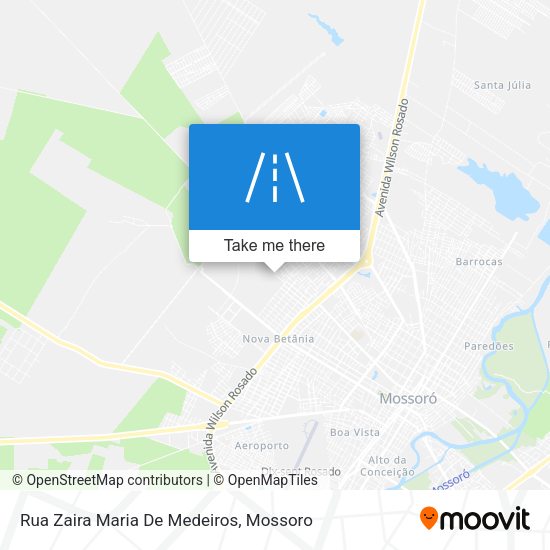 Rua Zaira Maria De Medeiros map