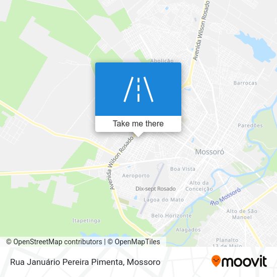 Rua Januário Pereira Pimenta map