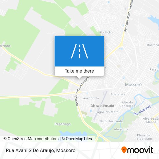 Rua Avani S De Araujo map