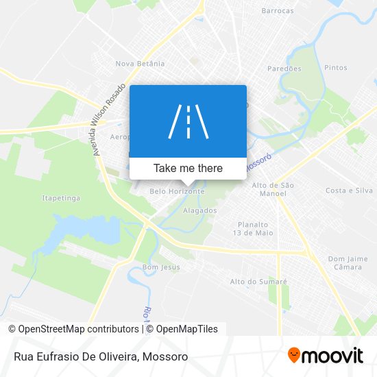 Rua Eufrasio De Oliveira map