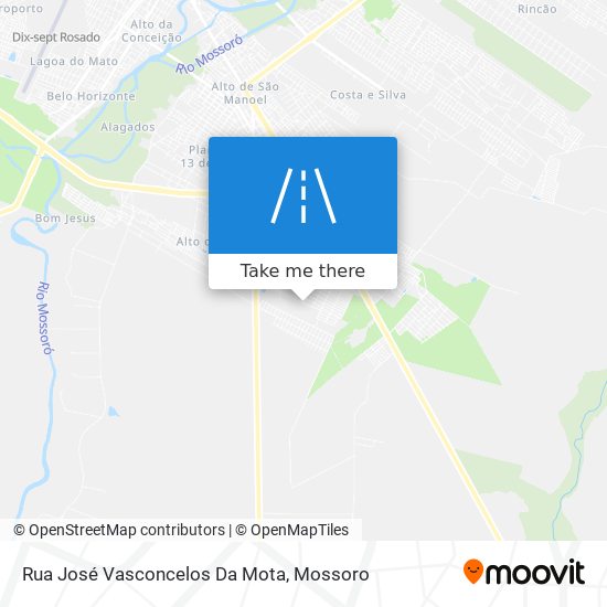 Mapa Rua José Vasconcelos Da Mota