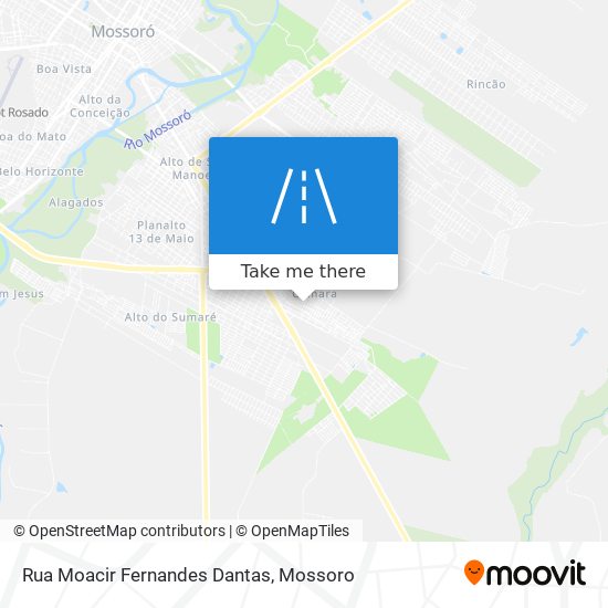 Rua Moacir Fernandes Dantas map