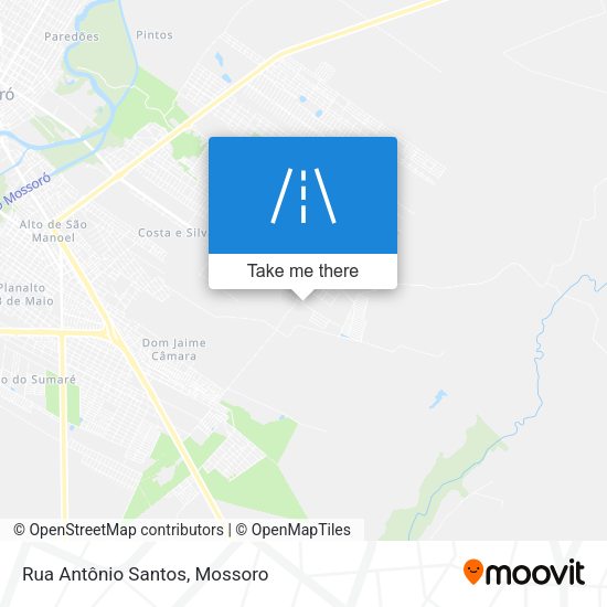 Rua Antônio Santos map