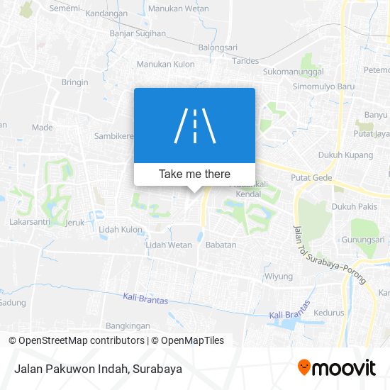 Jalan Pakuwon Indah map