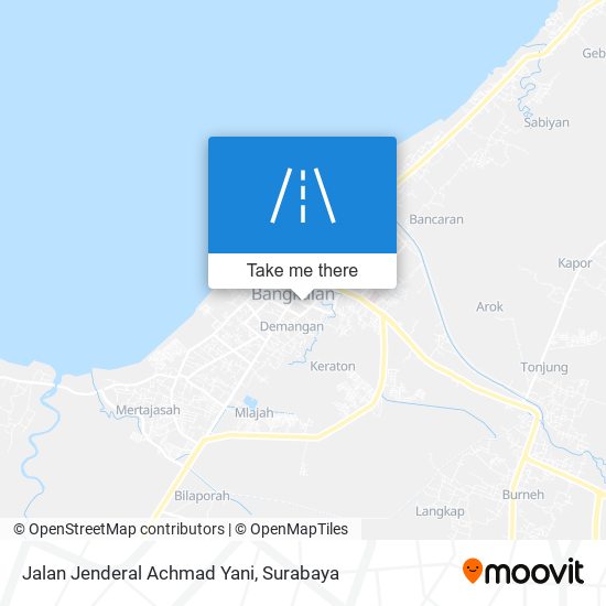 Jalan Jenderal Achmad Yani map