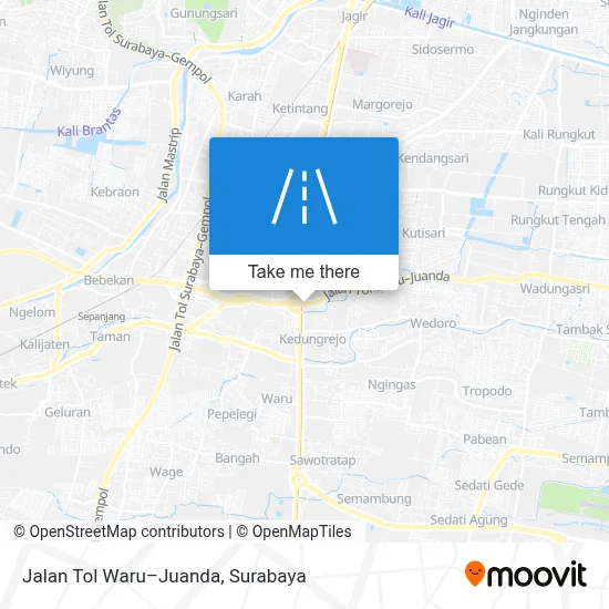 Jalan Tol Waru–Juanda map
