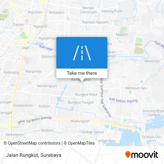 Jalan Rungkut map