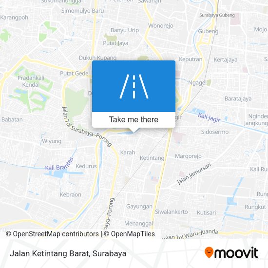 Jalan Ketintang Barat map