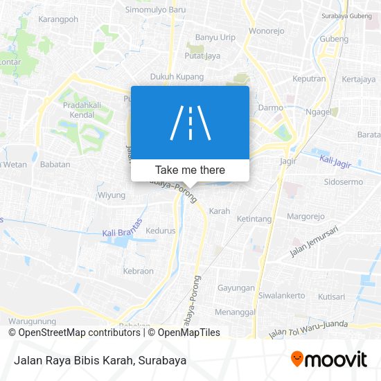 Jalan Raya Bibis Karah map