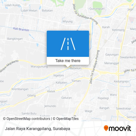 Jalan Raya Karangpilang map