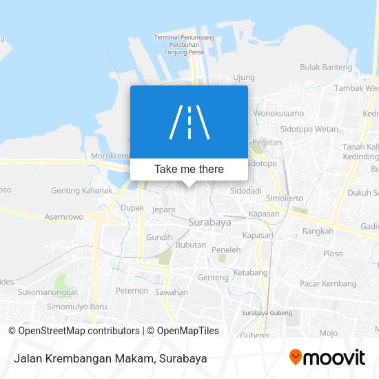 Jalan Krembangan Makam map