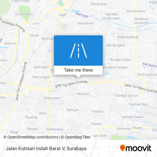 Jalan Kutisari Indah Barat V map