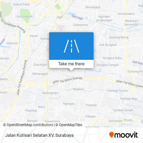 Jalan Kutisari Selatan XV map