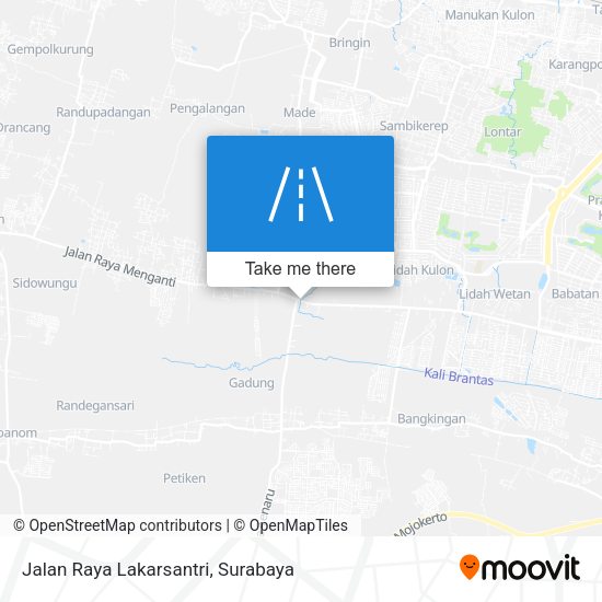 Jalan Raya Lakarsantri map