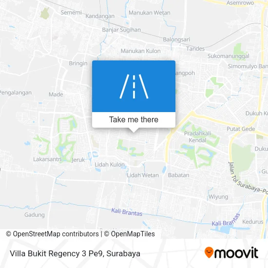 Villa Bukit Regency 3 Pe9 map