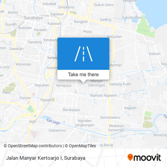 Jalan Manyar Kertoarjo I map