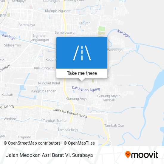 Jalan Medokan Asri Barat VI map