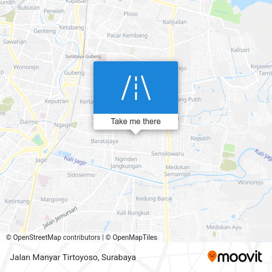 Jalan Manyar Tirtoyoso map