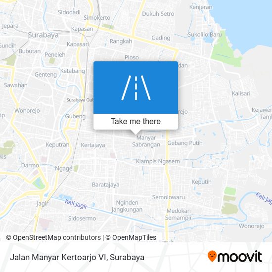 Jalan Manyar Kertoarjo VI map