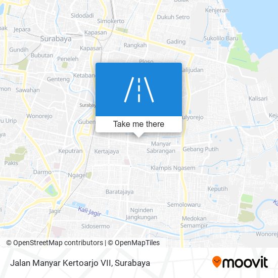 Jalan Manyar Kertoarjo VII map